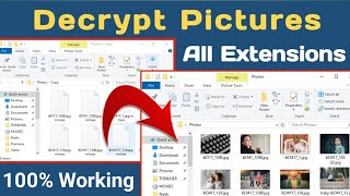 How to decrypt jpg  How to decrypt pictures  How to repair corrupt jpg files [upl. by Aggy]