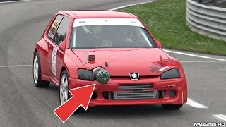 500HP TURBO Peugeot 106 Monster  LOUD Turbo Wastegate amp Flames [upl. by Htiffirg]