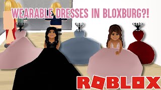 HOW TO MAKE A WEARABLE DRESS IN BLOXBURG TUTORIAL  Bloxburg  Roblox [upl. by Nivlen]