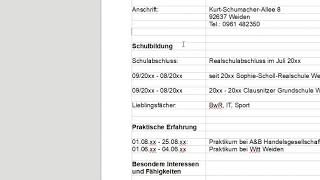 Lebenslauf mit LibreOffice [upl. by Cavallaro]
