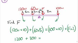 GCSE Physics  Moments worked examples [upl. by Hairej823]