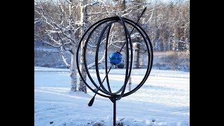 Armillary Garden Sphere Yard Art  2 [upl. by Hochman745]