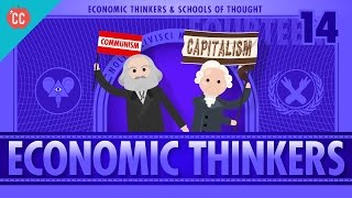 Economic Schools of Thought Crash Course Economics 14 [upl. by Ledairam559]