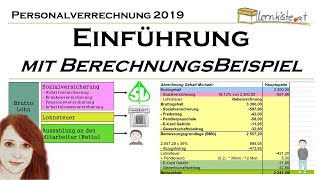 Einführung in die Personalverrechnung mit Berechnungsbeispiel [upl. by Inaoj]