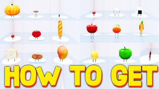 HOW TO GET ALL FOOD SKINS LOCATIONS in SECRET STAYCATION ROBLOX [upl. by Nanice825]