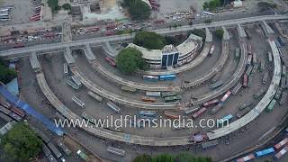 Majestic bus stand in Bangalore aerial view of perfect city planning [upl. by Eidassac]