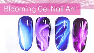 Easy Nail Art Designs with Blooming Gel [upl. by Bradley286]