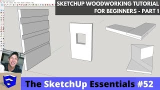 SketchUp Woodworking Tutorial for Beginners  Part 1 [upl. by Atiuqat125]