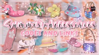 Summer Accessories  Codes amp Links  Roblox [upl. by Hsakiv572]