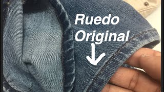 Ruedo original a sus jeans como hacerlos [upl. by Aleka]