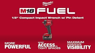 Milwaukee® M18 FUEL™ Compact Impact Wrenches 2854 amp 2855  Most Access in Tight Spaces [upl. by Kipton73]