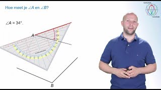 De geodriehoek  Hoe meet je een hoek havovwo 1  WiskundeAcademie [upl. by Elletnahs]