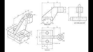 Orthographic Projection  Engineering drawing  Technical drawing [upl. by Cleopatre859]