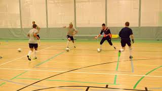 Futsal Training Drill Receiving Turning and Facing Level 1 Beginner [upl. by Christabel]