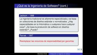 Introducción a la Ingeniería de Software 01 [upl. by Alyahc]