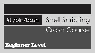 Shell Scripting Crash Course  Beginner Level [upl. by Klement]