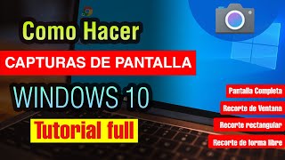 Cómo hacer una Captura de Pantalla en pc Windows 10 [upl. by Adin]