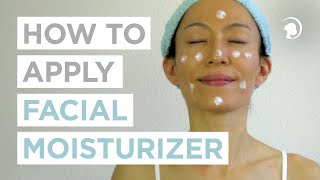 How To Apply Facial Moisturizer CORRECTLY 🧖‍♀️ [upl. by Eceertal]