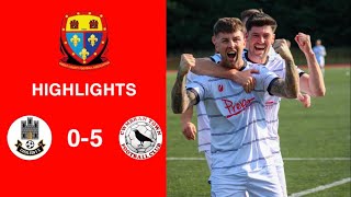 Caerleon 05 Cwmbrân Town  Gwent FA Senior cup  Quarter final highlights [upl. by Ygief]