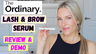 THE ORDINARY MULTIPEPTIDE LASH amp BROW SERUM REVIEW amp DEMO [upl. by Elizabeth]