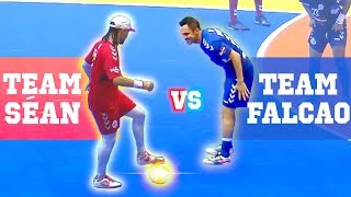 CRAZY FUTSAL SKILLS 2019  TEAM FALCAO VS TEAM SÉAN [upl. by Llekcor]