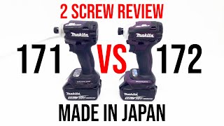 Makita TD171D VS TD172D  Makita DTD171 VS DTD172  Makita XDT16 VS Makita XDT19 2 SCREW REVIEW 10 [upl. by Adnyleb]