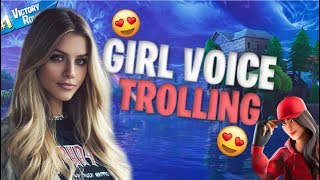 GIRL VOICE TROLLING A THIRSTY PRO PLAYER 🤤 [upl. by Reywas]