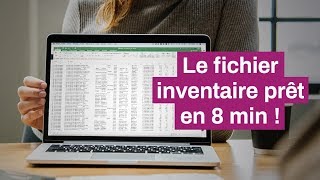 Préparer votre inventaire rapidement avec Excel ou Google Sheets [upl. by Ailecec]