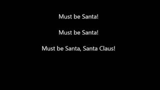 Must be Santa Backing Track with Lyrics [upl. by Resaec]