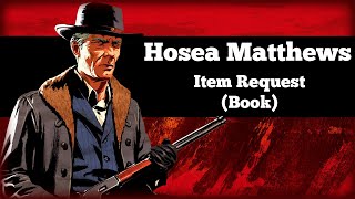 Hosea Requesting Book  Red Dead Redemption 2 Item Request [upl. by Leatri964]