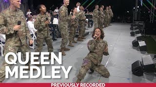 The US Army Voices and Downrange perform a medley of hits by Queen [upl. by Ahsiram381]