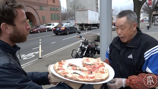 Barstool Pizza Review  The Original Grimaldis Brooklyn NY [upl. by Llennol]