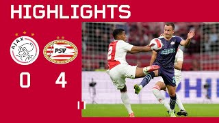 😤  Highlights Ajax  PSV  Johan Cruijff Schaal [upl. by Edyaj996]