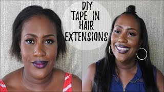 How To Apply Tape In Hair Extensions [upl. by Hctim]