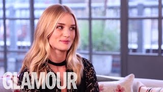 Rosie HuntingtonWhiteley talks Beauty and Her Top Secrets  Beauty Talk  Glamour UK [upl. by Revell]