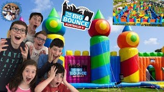 WORLDS BIGGEST JUMPING CASTLE THE BIG BOUNCE AUSTRALIA [upl. by Xantha]