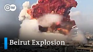 Beirut explosion  Multiangle footage  DW News [upl. by Grey456]