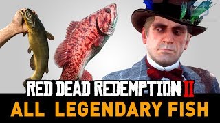 Red Dead Redemption 2 All Legendary Fish A Fisher of Fish [upl. by Yssis10]