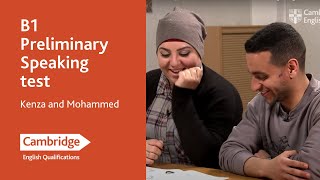 B1 Preliminary Speaking test  Kenza and Mohammed  Cambridge English [upl. by Syd]