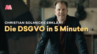 DSGVO in 5 Minuten erklärt – mit Christian Solmecke [upl. by Frayne605]