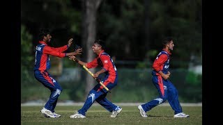 Nepal vs India Asia Cup Match Highlights Nepal stun India at Cricket Under19 Asia Cup [upl. by Omrelliug]