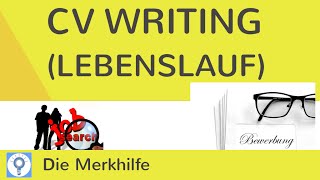 How to write a CV Curriculum Vitae  Lebenslauf im Englischen schreiben [upl. by Manella275]