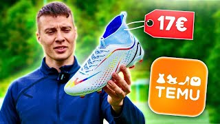 Den BILLIGSTEN Fußballschuh von Temu testen [upl. by Eedyaj]