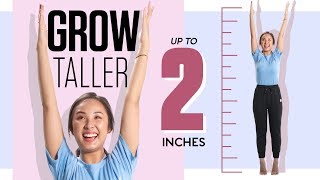 7 Stretches to Grow Taller amp Improve Posture  BONUS Tips [upl. by Allicirp428]