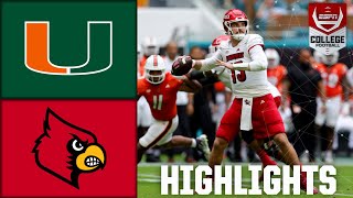 Louisville Cardinals vs Miami Hurricanes  Full Game Highlights [upl. by Sucy]