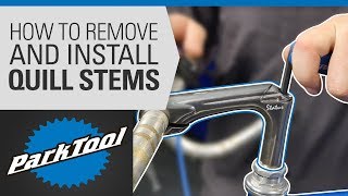 How to Replace a Bicycle Stem  Quill Stems [upl. by Wessling333]