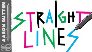 How to Draw STRAIGHT LINES  Digital Art Tutorial [upl. by Posehn]