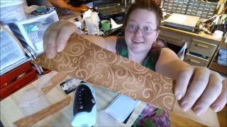 How to machine emboss leather [upl. by Llednyl183]