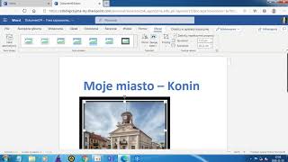 Wstawianie i edytowanie obrazów w MS Word Office 365  Informatyka klasa V [upl. by Haniraz]