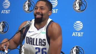 Dallas Mavericks Media Day 2024  Spencer Dinwiddie [upl. by Ettennaej]